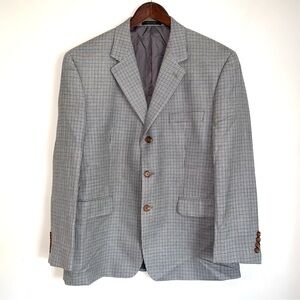 RALPH LAUREN Mens 42S Gray Neutral Lined Long Sleeve 3 Button Sport Suit Coat